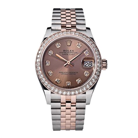 oyster perpetual datejust gold rolex|rolex 31mm datejust diamond bezel.